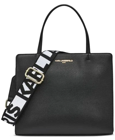 Karl Lagerfeld Maybelle Small Satchel Bag In Black