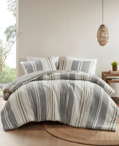 Woolrich Mesa Stone Washed 3-pc. Comforter Set, Full/queen In Gray