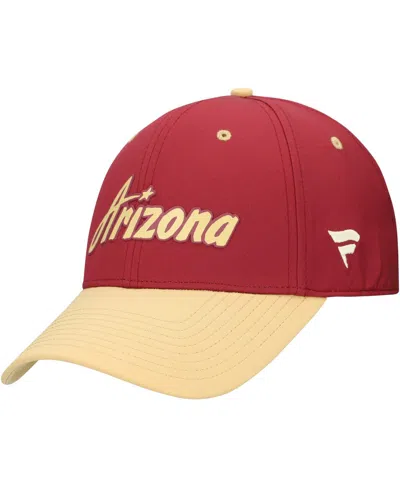 Fanatics Men's Garnet/yellow Arizona Coyotes Flex Hat In Burgundy
