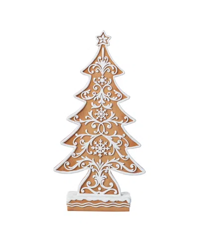 Glitzhome 14.5" Resin Christmas Tree Figurine In Multi