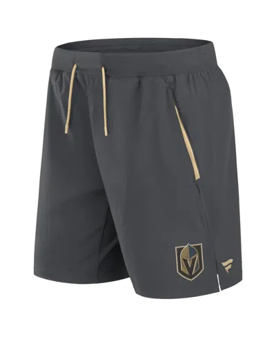 Fanatics Men's Gray Vegas Golden Knights Authentic Pro Rink Performance Shorts In Gray