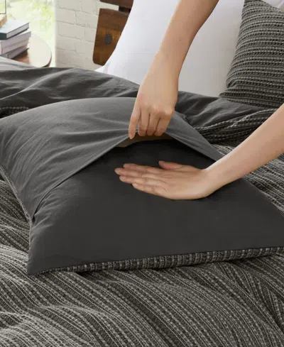 Woolrich Lyon Waffle Washed 3-pc. Comforter Set, Full/queen In Gray