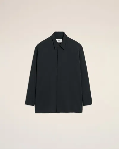 Ami Alexandre Mattiussi Ami Paris Women Wool Shirt In Black