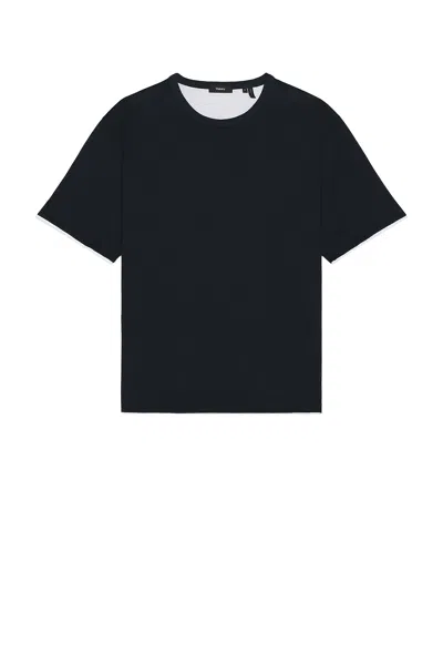 Theory Double Layered Tee In Black