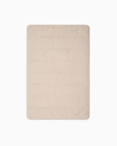 Giorgio Armani Poldo X  Travel Mat In Pinstriped Virgin Wool In Blue