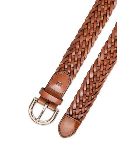 Cole Haan Women's Fully Adjustable Braided Leather Belt In Brown