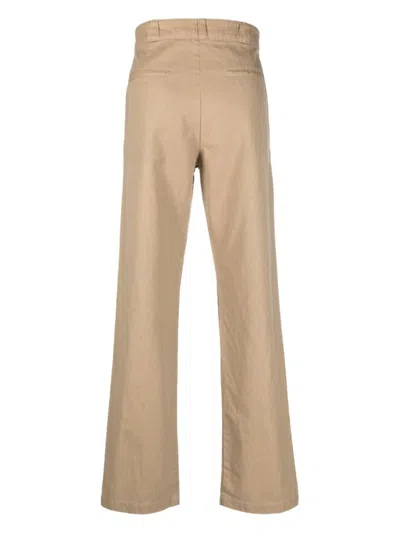 Aspesi Pantalone Adrien In Misto Lino Fiammato - Sabbia In Neutral