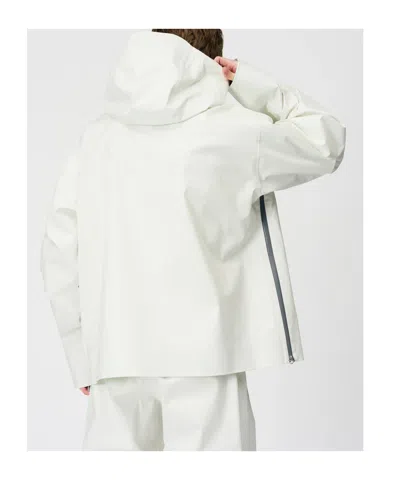 Goldwin Zip-up Hooded Jacket In White