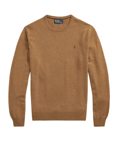 Polo Ralph Lauren Ralph Lauren Luxurious 100% Wool Sweater In Brown