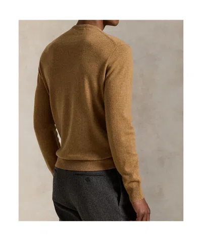 Polo Ralph Lauren Ralph Lauren Luxurious 100% Wool Sweater In Brown