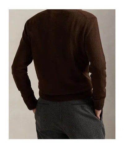 Polo Ralph Lauren Men's Sweaters Ralph Lauren - Ls Cn Pp Long Sleeve Pullover - Brown In Brown