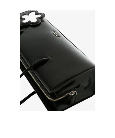 Marc Jacobs The Mirror Satchel Leather Shoulder Bag In Black