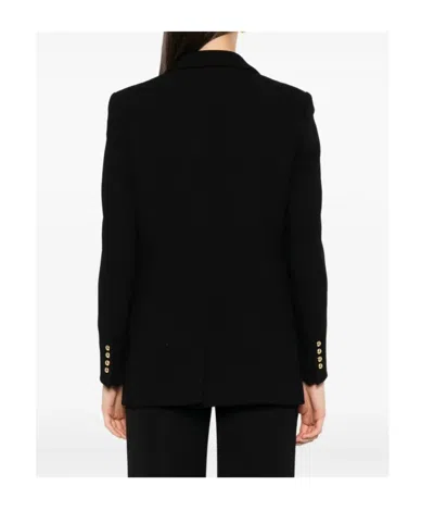 Blazé Milano Double-breasted Wool Blazer In Black