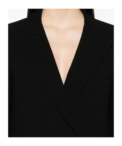 Blazé Milano Double-breasted Wool Blazer In Black