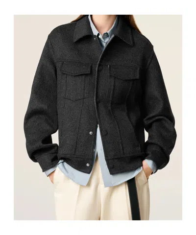 Ami Alexandre Mattiussi Adjustable Cuffs Chest Pockets Long Sleeves In Black