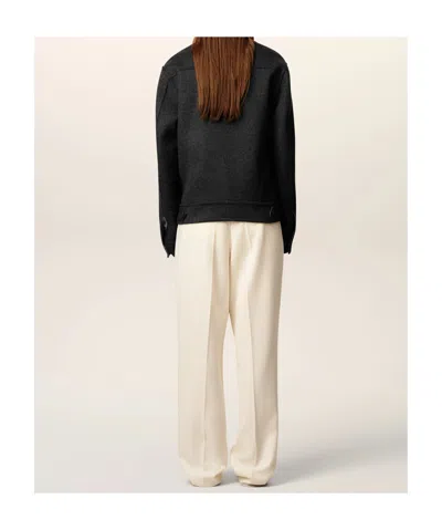 Ami Alexandre Mattiussi Adjustable Cuffs Chest Pockets Long Sleeves In Black