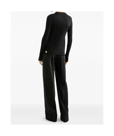 Dolce & Gabbana Two-way Stretch Wool Trousers In Black