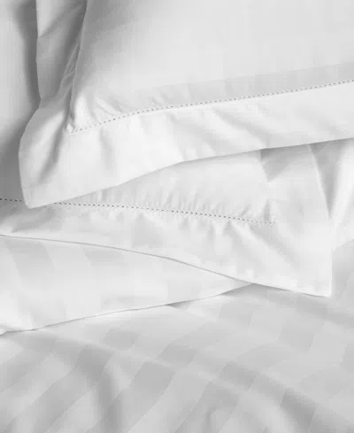 Charter Club 1.5" Stripe 550 Thread Count 100% Cotton 3-pc. Comforter Set, King, Exclusively At Macy's In White