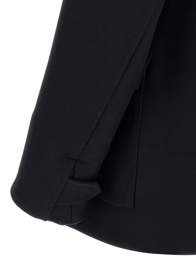 Dsquared2 Wool Coat With Button Detailing And Pockets In Blue