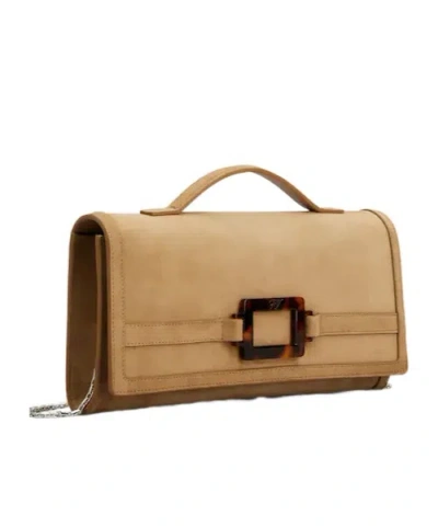 Roger Vivier Belle Vivier Clutch In Brown