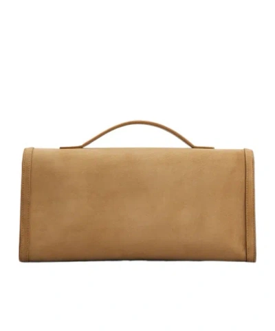 Roger Vivier Belle Vivier Clutch In Brown