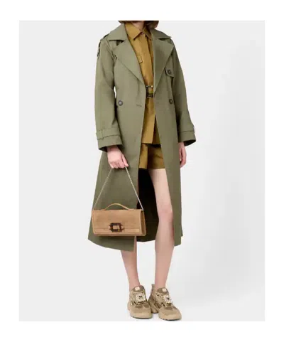 Roger Vivier Belle Vivier Clutch In Brown