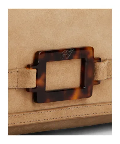 Roger Vivier Belle Vivier Clutch In Brown