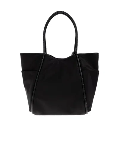 Mcm Bags With Side Pockets And Top Handles In Black