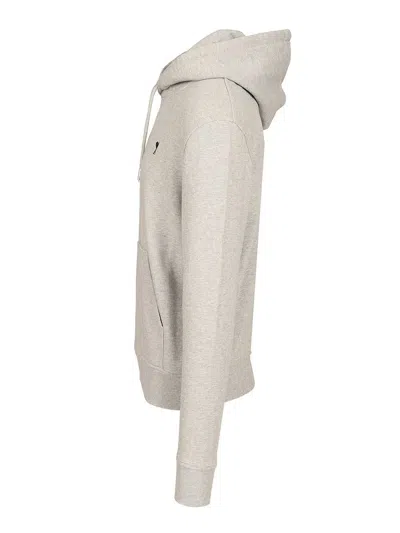 Ami Alexandre Mattiussi Ami Classic Crewneck Sweater With Ribbed Cuffs In Gray