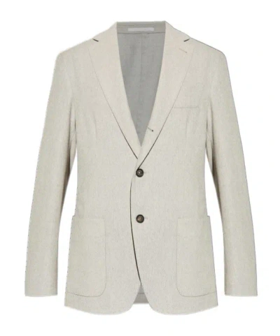Eleventy Single-breasted Blazer In White