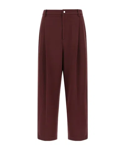 Brunello Cucinelli Joggers With Elastic Waistband And Pockets In Brown