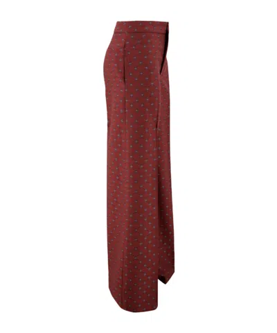 Etro Relaxed Fit Trousers Wide-leg Silhouette In Brown