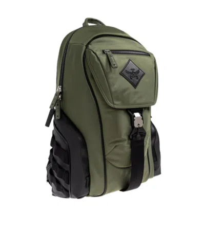 Mcm Top Handle Backpack In Green