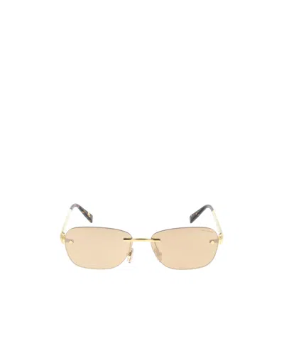 Bvlgari Rimless Sunglasses In Neutral