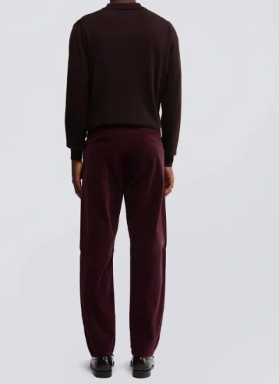 Aspesi Velvet Checked Casual Pants In Brown