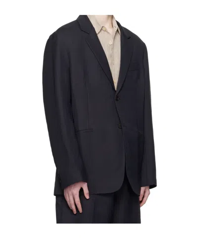 Studio Nicholson Button Blazer In Black