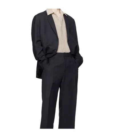 Studio Nicholson Button Blazer In Black