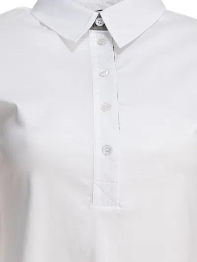 Herno Woman Top White Size 8 Cotton, Polyester, Metallic Fiber