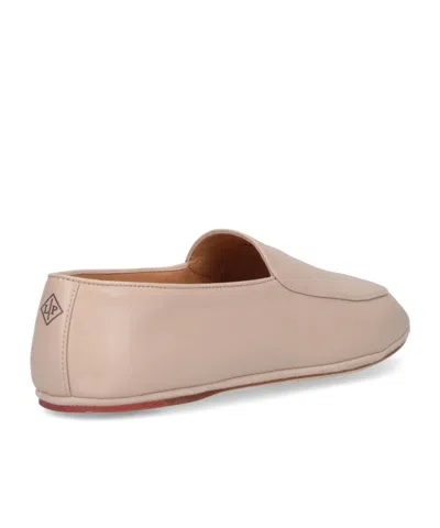 Loro Piana Women Anton Walk Leather Loafers In Neutral