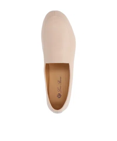Loro Piana Women Anton Walk Leather Loafers In Neutral