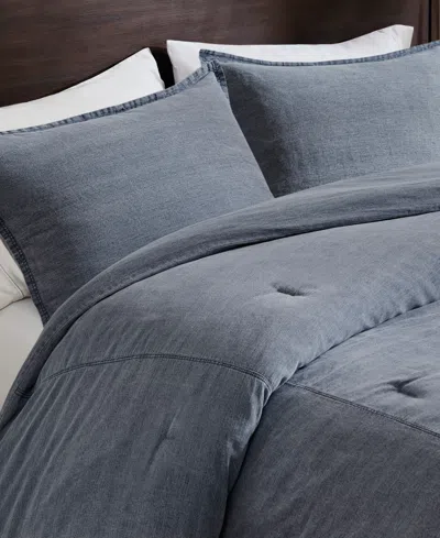 Woolrich Mckenzie Twill Washed 3-pc. Comforter Set, Full/queen In Gray