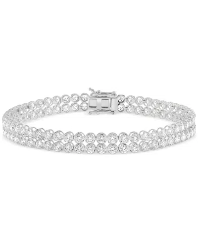 Effy Collection Effy Lab Grown Diamond Double Row Bracelet (6-1/20 Ct. T.w.) In 14k White Gold (also In Yellow Gold) In Gold