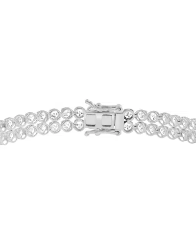Effy Collection Effy Lab Grown Diamond Double Row Bracelet (6-1/20 Ct. T.w.) In 14k White Gold (also In Yellow Gold) In Gold