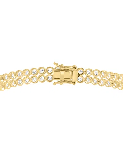 Effy Collection Effy Lab Grown Diamond Double Row Bracelet (6-1/20 Ct. T.w.) In 14k White Gold (also In Yellow Gold) In Gold