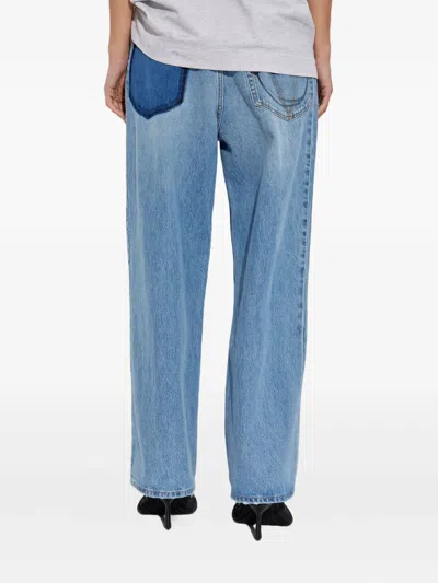 拼贴设计牛仔裤