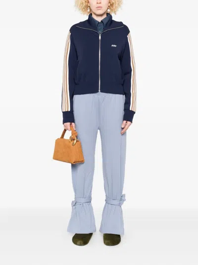 Autry High Neck Zip-up Sweatshirt In Blue