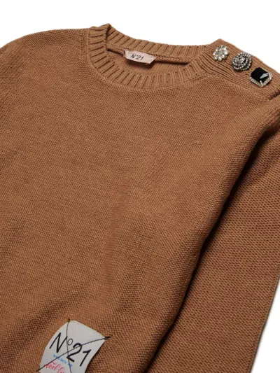 N°21 Decorative-button Jumper In Multi