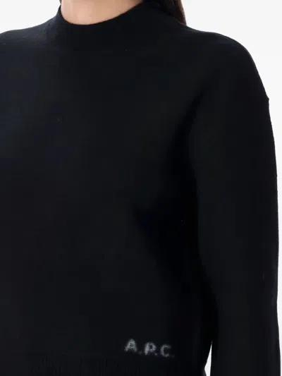 Apc A.p.c. Esther Knit Crew Neck In Black