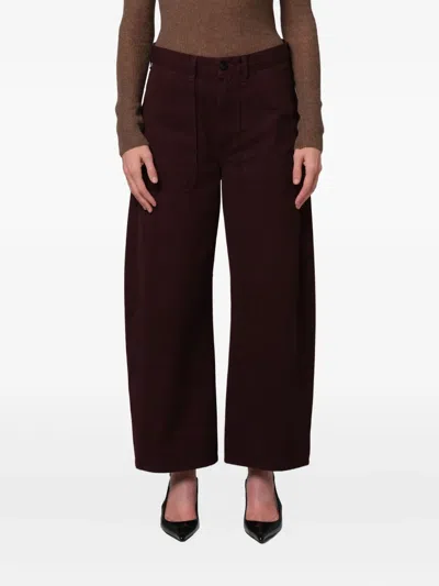 Citizen Of Humanity Citizens Of Humanity Ayla Cargo Pants In Burgundy