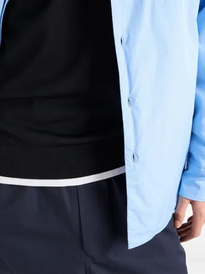 Prada Crew Neck Sweater In Combed Wool In Black